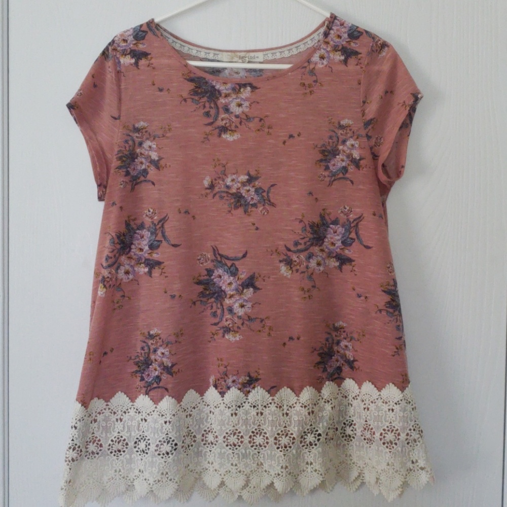 Women's lace boho top-XL